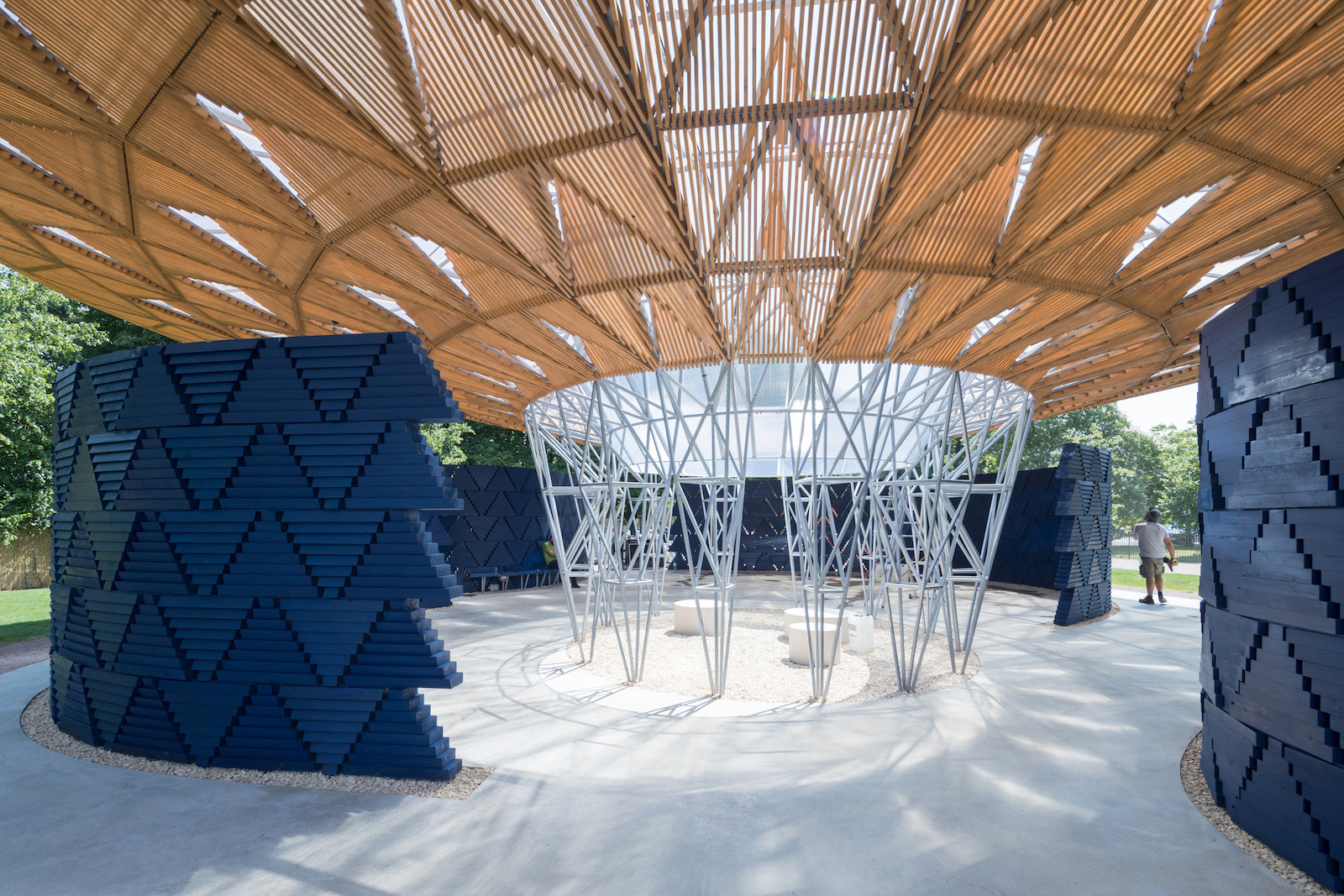 Diébédo Francis Kéré's open-air pavilion for the Serpentine Gallery